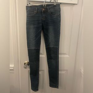 Simons Blue Skinny  jeans with ribbed knee